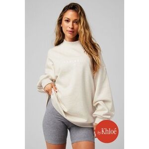 Fabletics Cozy Fleece Oversized Mock Neck Sweatshirt
